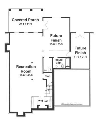 Lower Level image of BRISTOL IV House Plan